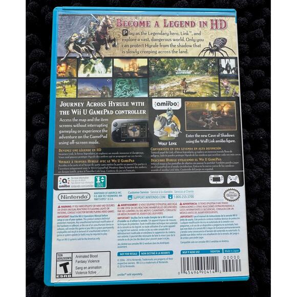The Legend of Zelda: Twilight Princess HD for Wii U in Original Case - Picture 2 of 8